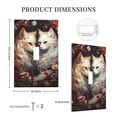 thumbnail image 3 of Disketp Flower Cat Couple Decorative Light Switch or Outlet Wall Plate with Safety Cover-Style T, 3 of 6