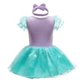 thumbnail image 2 of Disfraz elegante de margarita, sirena, princesa, morado, de 3 a 6 m, para niña, 2 of 7