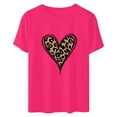 thumbnail image 4 of Tbopshirt Womens Tops,Valentine's Day T-Shirts for Women Graphic,Plus Size Tops,Women Valentines Day Heart Printed Short Sleeve T-Shirt Novelty Graphic Tops Casual Round Neck S-XXXL, 4 of 5