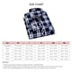 thumbnail image 5 of Camisa a cuadros para hombre, cuello vuelto, manga larga, botón de una sola fila, Top clásico para hombres y niños, 5 of 5