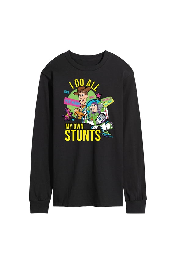 Toy Story 4 - I Do My Own Stunts Woody And Buzz - Men's Long Sleeve T-Shirt