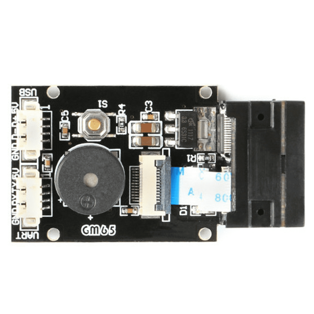 2X GM65 USB Wired Barcode Scanner 1D 2D Bar Code Reader QR Code Reader Module CMOS Buzzer for Reminding with Cable UART