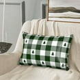 thumbnail image 3 of Disketp Green Tree Lumberjack Plaid Satin Pillowcase For Hair And Skin - Satin Pillow Cases Standard Size 20x30 Inches With Zipper,Gifts For Women Men, 3 of 8