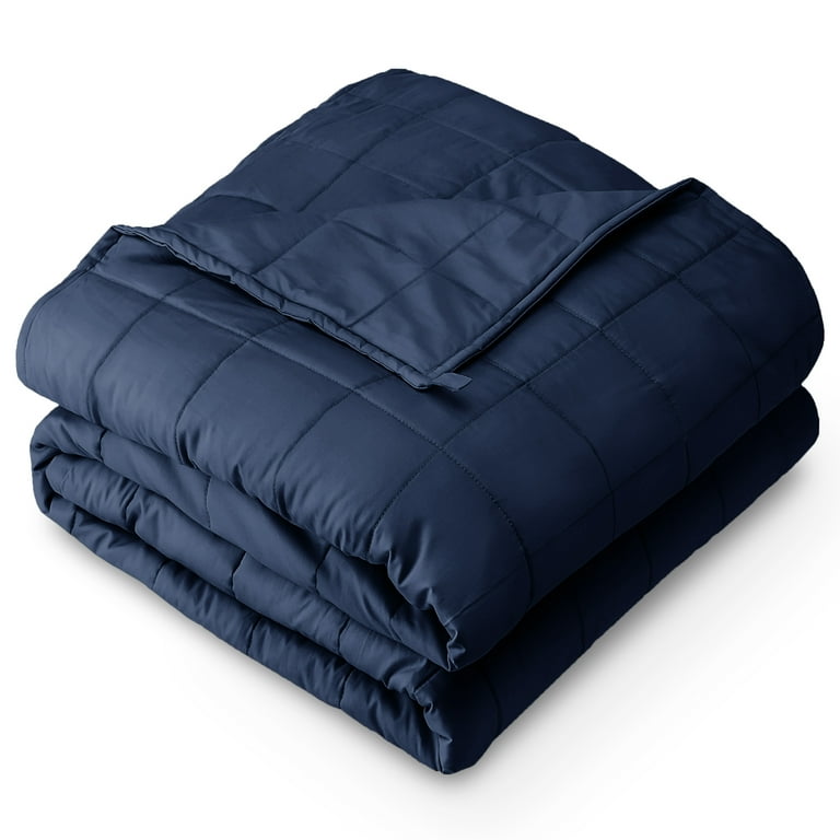 Bare Home 10 lb Weighted Blanket for Kids, Twin Size, Dark Blue photo 1