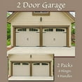 thumbnail image 2 of Household Essentials Hinge-It Magnetic Decorative Garage Door Accents, Black, 2 of 5