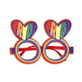 thumbnail image 1 of Minnieouse Gafas de Fiesta Temática accesorios divertidos para fotos decoración orgullo fotografía carnaval Iris accesorios para gafas doble Type3 NO3, 1 of 6