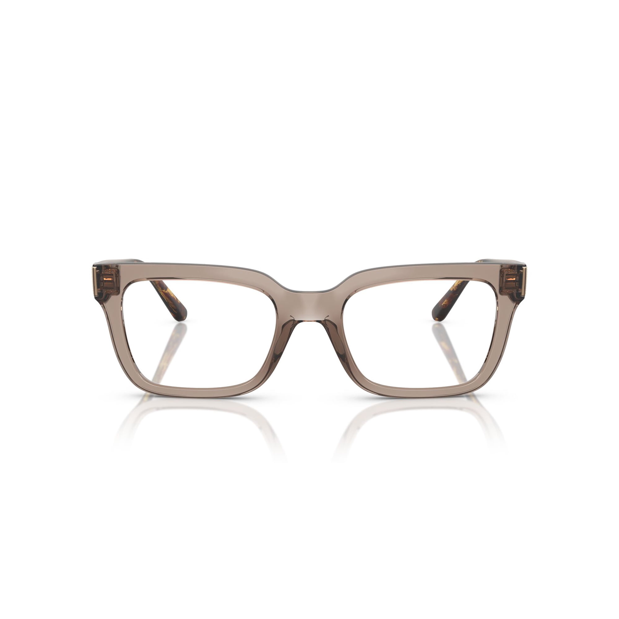 Vogue Unisex VO5611B Propionate Eyeglasses, 52mm, Transparent Brown Frame