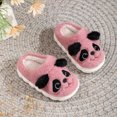 thumbnail image 3 of Cdudpw Kids Slippers Soft Fluffy House Shoes for Girls Boys Non-Slip Rubber Sole Cozy Fleece Slides Indoor Outdoor(W228-Watermelon Red), 3 of 7