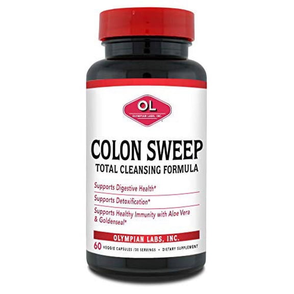 Olympian Labs Colon Sweep Digestive Health Veggie Capsules, 60 Count