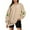 Beige, variant on SwiftWear Holiday Comfort Crewneck Sweatshirt for Women - Long Sleeve Merry Christmas Graphic Pullover Tops Beige