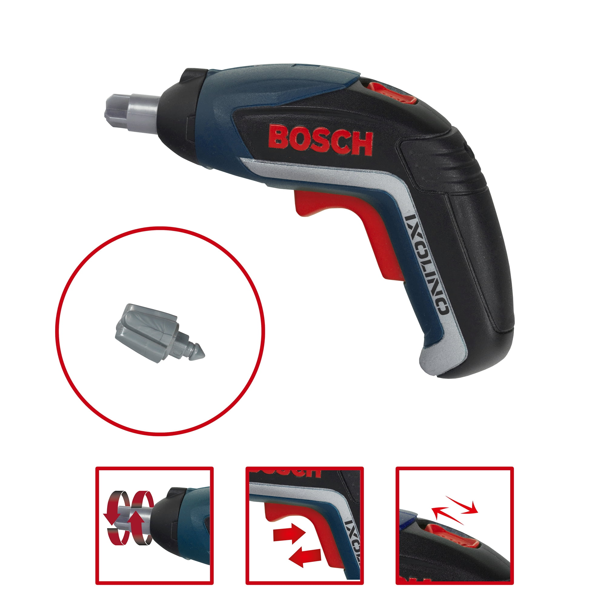 Bosch: Tool Belt 7 Piece Set - Theo Klein, Includes Tool Belt, Ixolino, Hammer, A Pair Of Pliers, Saw, Adjustable Wrench & Screwdriver, Pretend Play Construction Toys, Children 3+