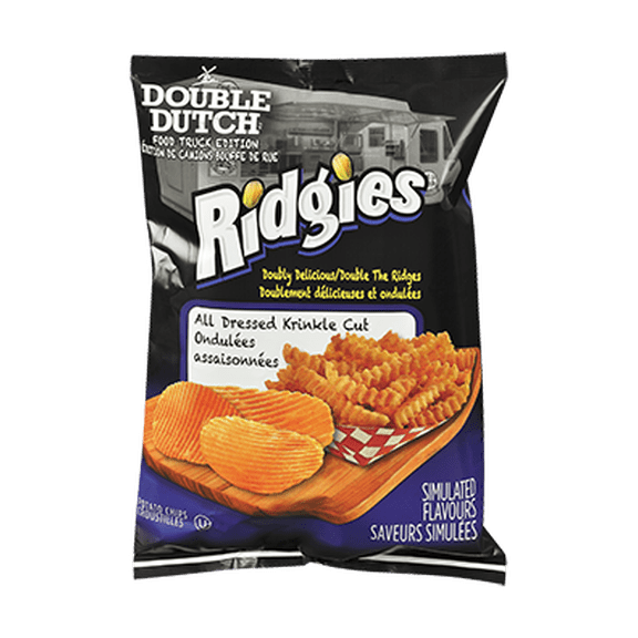 Old Dutch Ridgies All Dressed Potato Chips One Large Bag, {Imported from Canada}