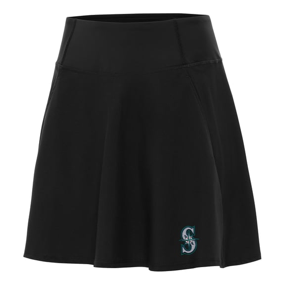 Women's Antigua Black Seattle Mariners Chip Skort