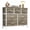 Greige, variant on edx 4 Drawers Fabric Dresser for Bedroom, Drawer Organizer Storage Cabinet for Closet, Clothes, TV Stand, Black