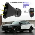 thumbnail image 2 of Alarm Siren Horn with Mic PA Speaker System, Powerful 100W Siren Horn Speaker, 12V Loud Police Car Siren Horn Speaker, 120-150dB, 7 Tone, for Police Car, Ambulance, Fire, Engineer Vehicles, 2 of 9