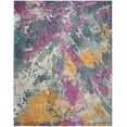thumbnail image 3 of SAFAVIEH Madison Moriah Abstract Area Rug, Blue/Multi, 8' x 10', 3 of 8