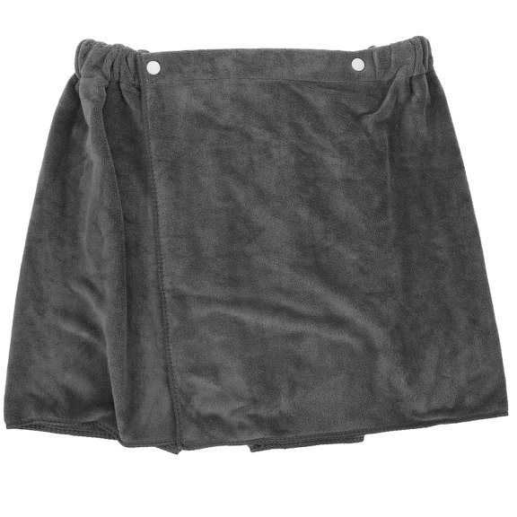 Men's Wearable Polyester Bath Skirt Soft Comfortable Household Bathrobe Wrap for Men