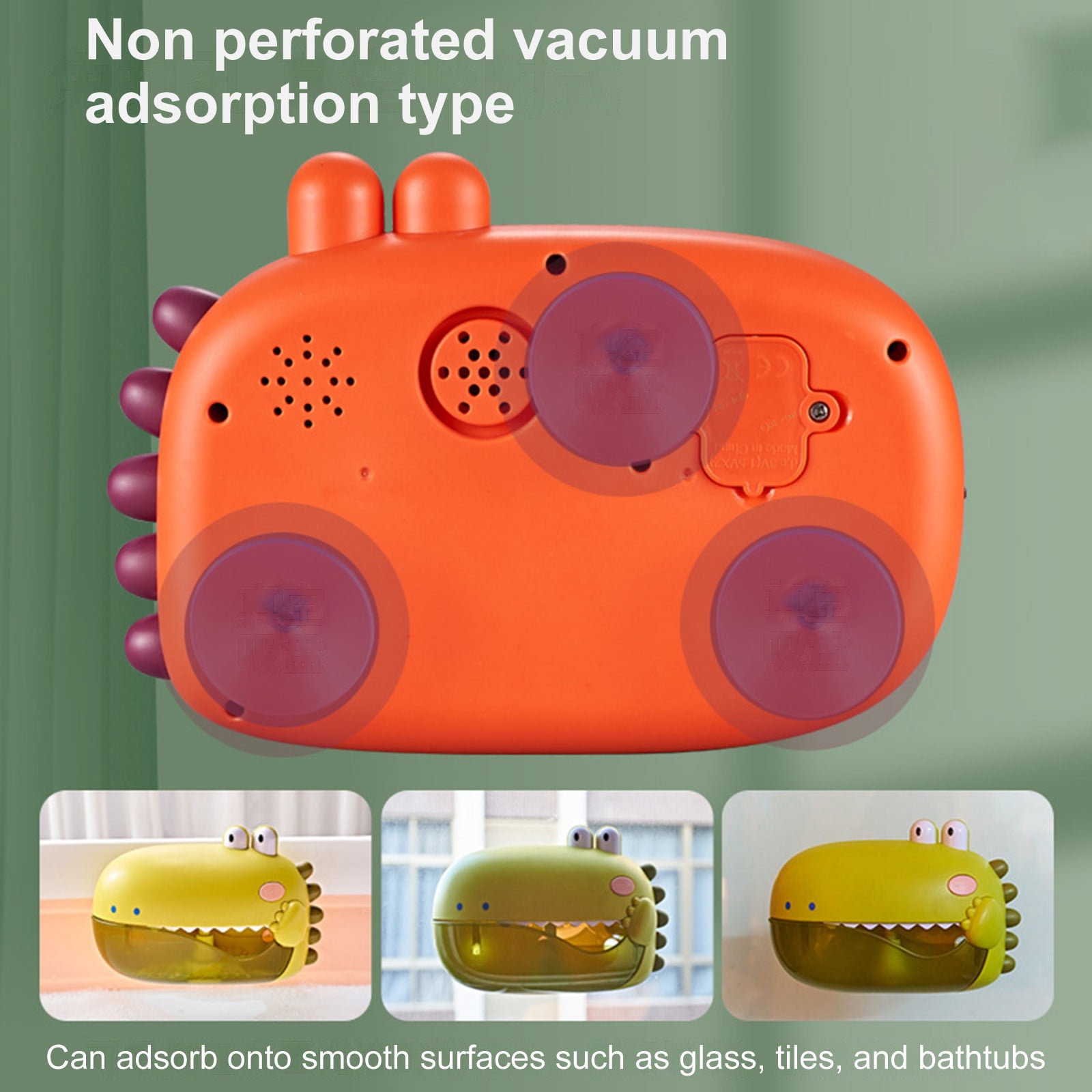 Crocodile Bubble Blower, Musical Bath Bubble Machine with Interactive Features, Electric Bubble Maker for Fun Bath Time (Green)