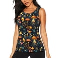 thumbnail image 1 of Fotbe Colorful Plants Mushroom Blusas Sin Mangas para Mujer – Estilo Casual, Corte Suelto, Slim-Fit, Cuello Redondo Deportivo, Tops de Verano para Gimnasio y Yoga-X-Large, 1 of 7