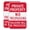 Red white, variant on Private Property No Trespassing Sign, Violators Will Be Prosecuted,(2 Pack) 18 x 12 Engineer Grade Reflective Sheeting Rust Free Aluminum