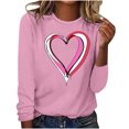 thumbnail image 1 of Birdeem Mode Femmes Décontracté Manches Longues Imprimé Col Rond Blouse Ample Hauts, 1 of 1