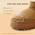 thumbnail image 5 of BURUDANI Women’s Chunky Sole Snow Boots Warm Faux Fur Lined Winter Boots, 5 of 9