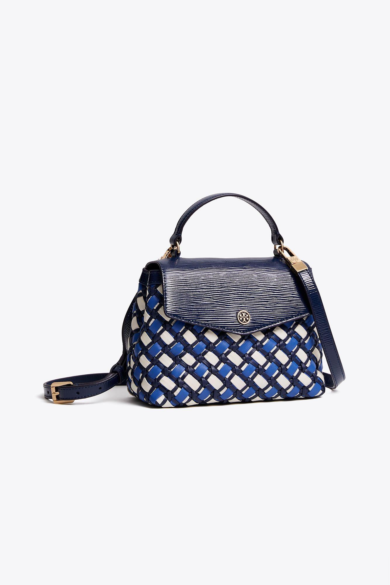 定番★Tory Burch Willa Denim Mini Top Handle Bag 162958 Tory Burch 153399 Willa Mini Top Handle Bag Black - Walmart.com