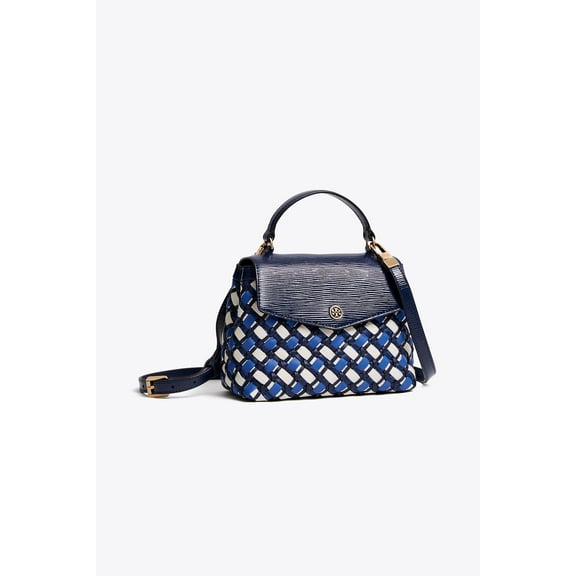 Tory Burch Robinson Woven Small Top-Handle Satchel