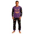 thumbnail image 2 of Breathable Matching Family Halloween Pajamas Set, Printed Long Sleeve PJs Lounge Sleepwear Outfits for Cozy Holiday Evening, 2 of 5