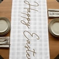 thumbnail image 5 of Table Runners 72 Inches Long Dress Scarves, Grey Bunny Easter Farmhouse Kitchen Table Runner, Coffee Tablerunners, Rabbits Grey Checkered Carrots 16x72 Inch, 5 of 9