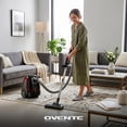 thumbnail image 3 of OVENTE Canister Upright Vacuum Cleaner with 1400W Powerful Suction, Telescoping Wand and Automatic Cord Rewind, Lightweight Cleaning Machine for Hard Floors and Carpets, Black ST1600B, 3 of 7