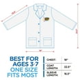 thumbnail image 3 of Learn & Climb Lab Coat for Kids with Adjustable Glasses & Personalized ID Card for Science Projects & Experiments, 3 of 4