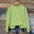 thumbnail image 5 of Ccpelsie Toddler Boy Cotton Crewneck Sweatshirt Kids Lightweight Long Sleeves with Stripe Fall Fashion Tops(Green,11-12 Years), 5 of 5