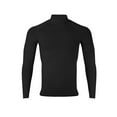 thumbnail image 2 of Haitryli Men Compression Workout Active Performance Baselayer Shirts Quick Dry Rash Guard Swim Shirt Black XL, 2 of 5
