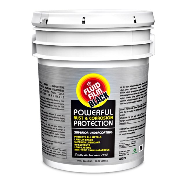 Film Inhibiteur de Rouille et de Corrosion à Fluide PNASB Non Peinturable; Seau de 5 Gallons; Noir; Simple