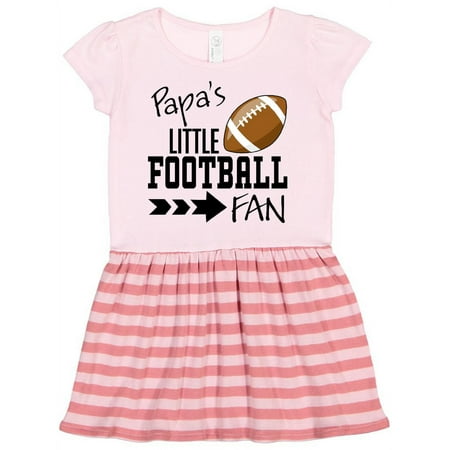 

Inktastic Papa s Little Football Fan Gift Toddler Girl Dress