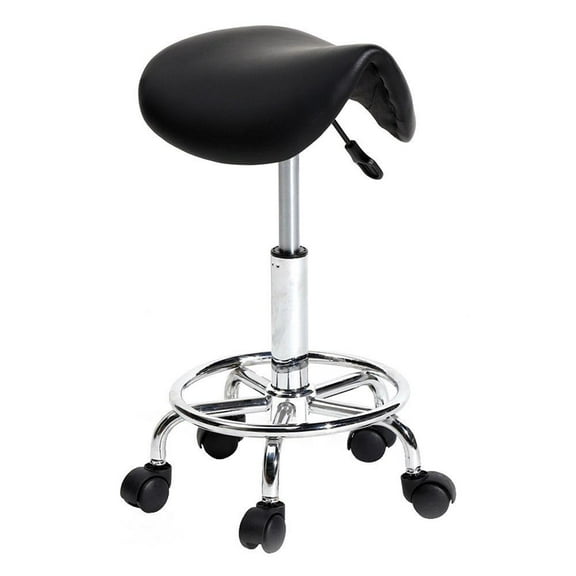 Ktaxon Adjustable Salon Stool Hydraulic Saddle Rolling Chair Tattoo Facial Massage