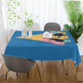 thumbnail image 3 of Yayeee Tablecloths 54" x 54" Rectangle Wrinkle Resistant Party Table Cover, Colorful Ice Cream Cat, 3 of 8