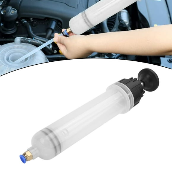 Akozon Fluid Extractor, 200cc Car Brake Fluid Extractor Manual Oil Filling Transfer Pump 200ml With Pipe Car Motorcycle Repair