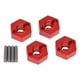 thumbnail image 2 of Adaptador de de transmisión hexagonal de rueda 1: mm Piezas de repuesto de actualización Modificación de ensamblaje de automóvil RC s de rojo Macarena Acoplamiento universal, 2 of 8