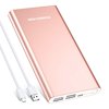 BRB Product _ poweradd 2nd gen pilot 2gs 10000mah portable charger external battery pack with smart charge for iphone, ipad, samsung galaxy, other smartphones and tablets - rose gold