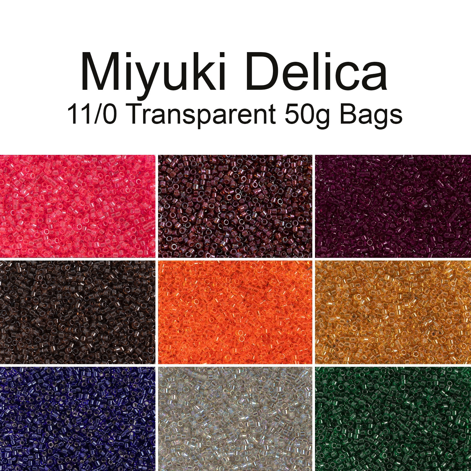 Miyuki Delica 11/0 - Dark Emerald DB0713 - 50gms Bag of Japanese Glass Beads