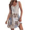 thumbnail image 2 of Puntoco Vestidos Mujer Fantasía Casual Verano Impreso Vestido Sin Mangas Con Bolsillos, 2 of 6
