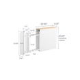 thumbnail image 2 of Yamazaki Home Pull-Out Bathroom Storage Cabinet, White, Steel + Wood,  Holds up to 12 rolls of toilet paper and a toilet brush, No Assembly, 2 of 7