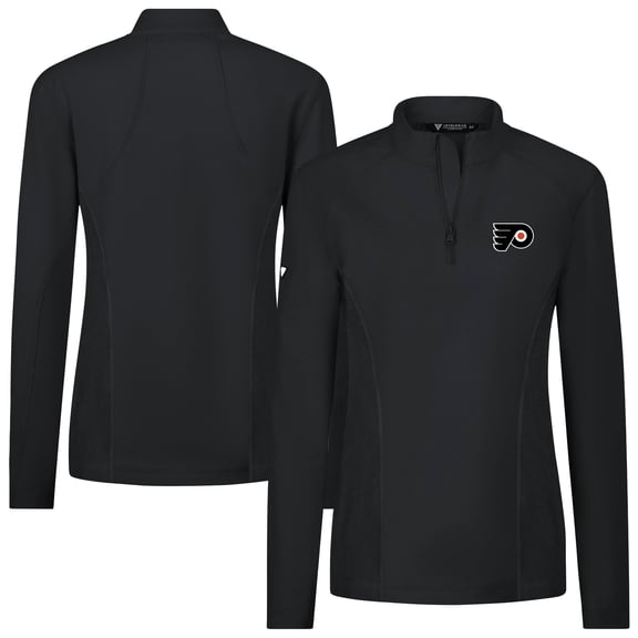 Women's Levelwear  Black Philadelphia Flyers  Upright Quarter-Zip Pullover
