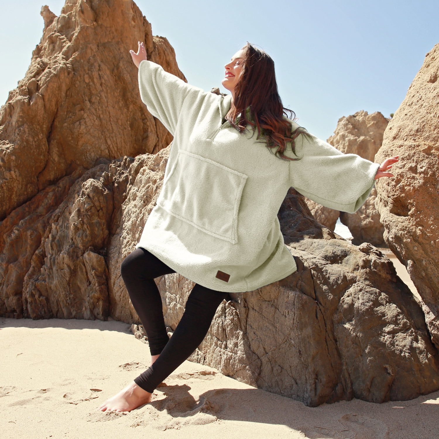Oversized Hoodie Blanket Sweatshirt,Super Soft Warm Comfortable Fleece Giant Pullover with Large Front Pocket,for Adults Men Women Teenagers Kids Wife Girlfriend