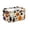White, variant on SeekLGT Halloween Basket Foldable Storage Bins Canvas Rectangle Storage Basket with Handles, Pumpkin Pattern Halloween Boo Basket Organizer for Bedroom Nursery, 1 pc