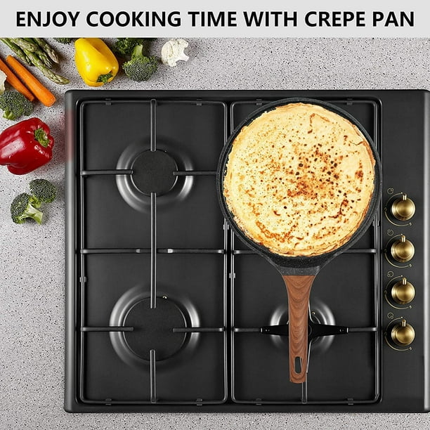 YADNEH Non-Stick Roti Pan Frying Pan Chapati Pan Chapati Tawa Concave Aluminum Tava Griddle Crepe Pan Frying Pan for Omelette Pan Paratha Pan Roti