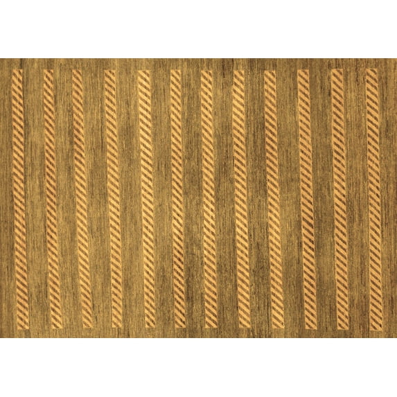 Ahgly Company Indoor Rectangle Abstract Brown Modern Area Rugs, 4' x 6'