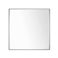 thumbnail image 3 of Aluminum Framed Rectangle Beveled Bathroom Wall Mirror 36"Wx 36"H - Black, 3 of 5